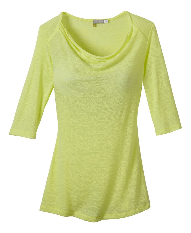 Womens New Balance Chai 3/4 Sleeve Top Long Sleeve No Zip Technical Tops