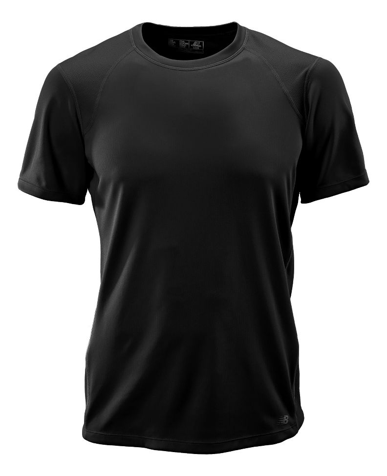 Mens New Balance Tempo 2.0 Short Sleeve Technical Tops
