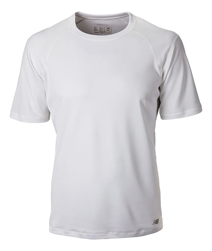 Mens New Balance Tempo 2.0 Short Sleeve Technical Tops