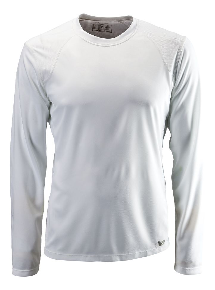 Mens New Balance Tempo 2.0 Long Sleeve No Zip Technical Tops