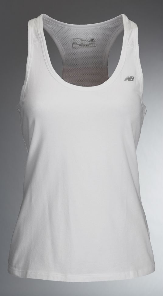 Womens New Balance NP Racerback Tanks Technical Tops