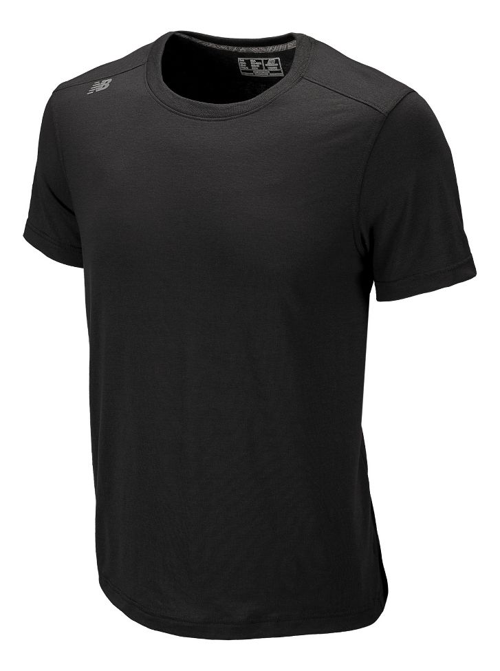 Mens New Balance Sure Thing Tee Short Sleeve Technical Tops