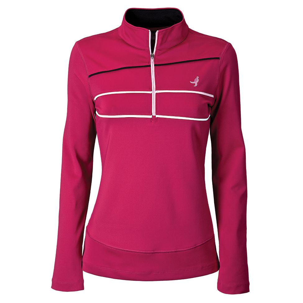 Womens New Balance Komen 1/4 Zip Long Sleeve 1/2 Zip Technical Tops