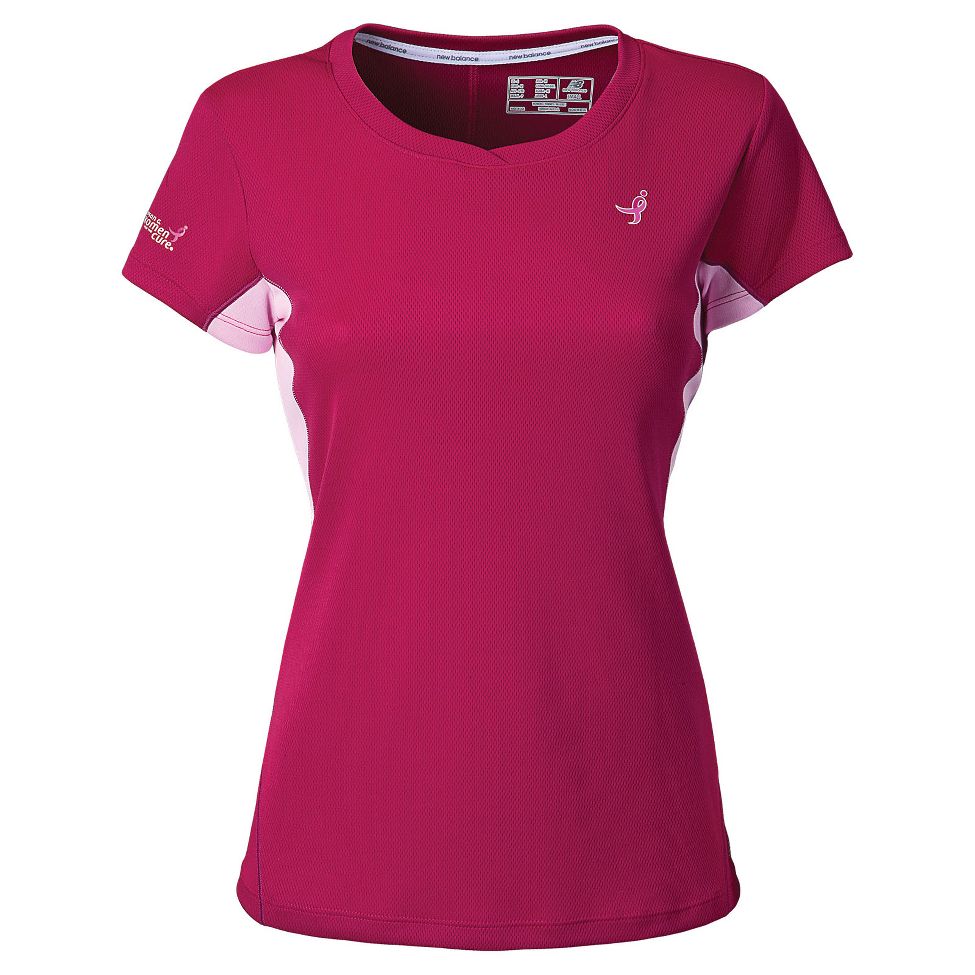 Womens New Balance Tempo Tee Short Sleeve Technical Tops