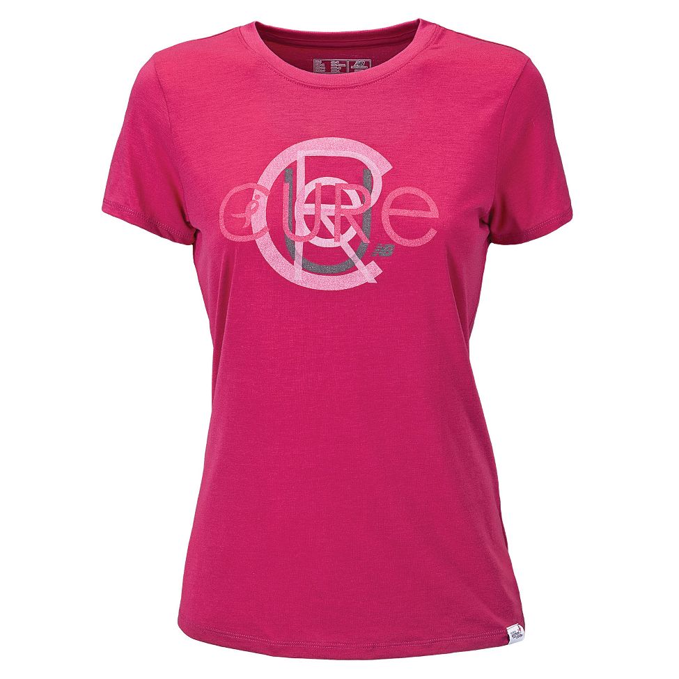 Womens New Balance Cure Tee Short Sleeve Technical Tops