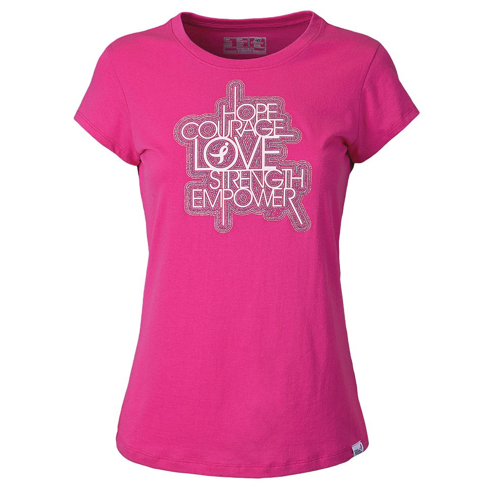 Womens New Balance Courage Tee Short Sleeve Technical Tops