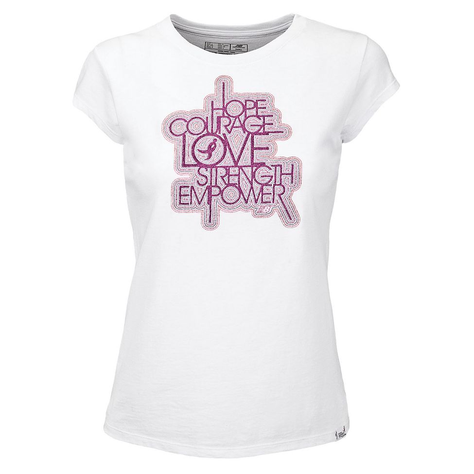 Womens New Balance Courage Tee Short Sleeve Technical Tops