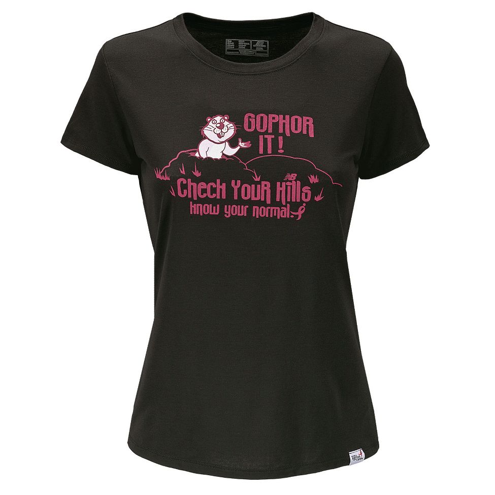 Womens New Balance Gopher Tee Short Sleeve Technical Tops