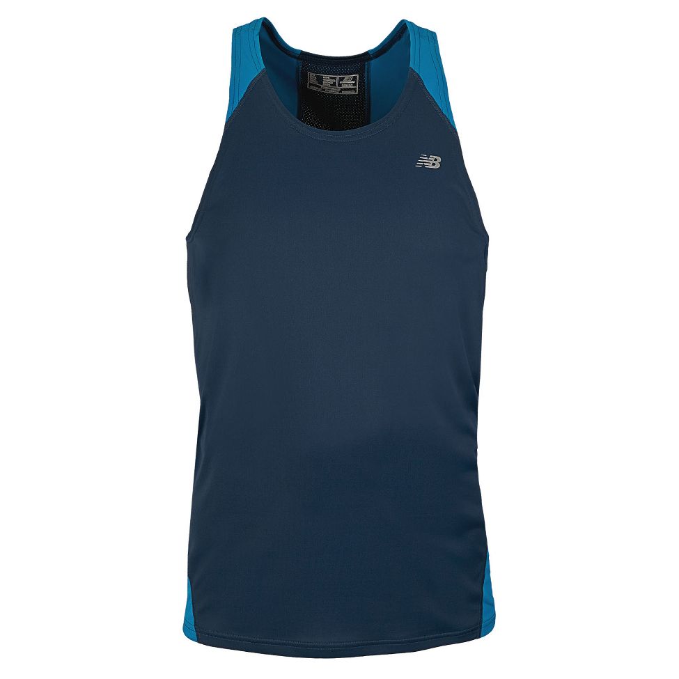 Mens New Balance Icefil Singlet Technical Tops