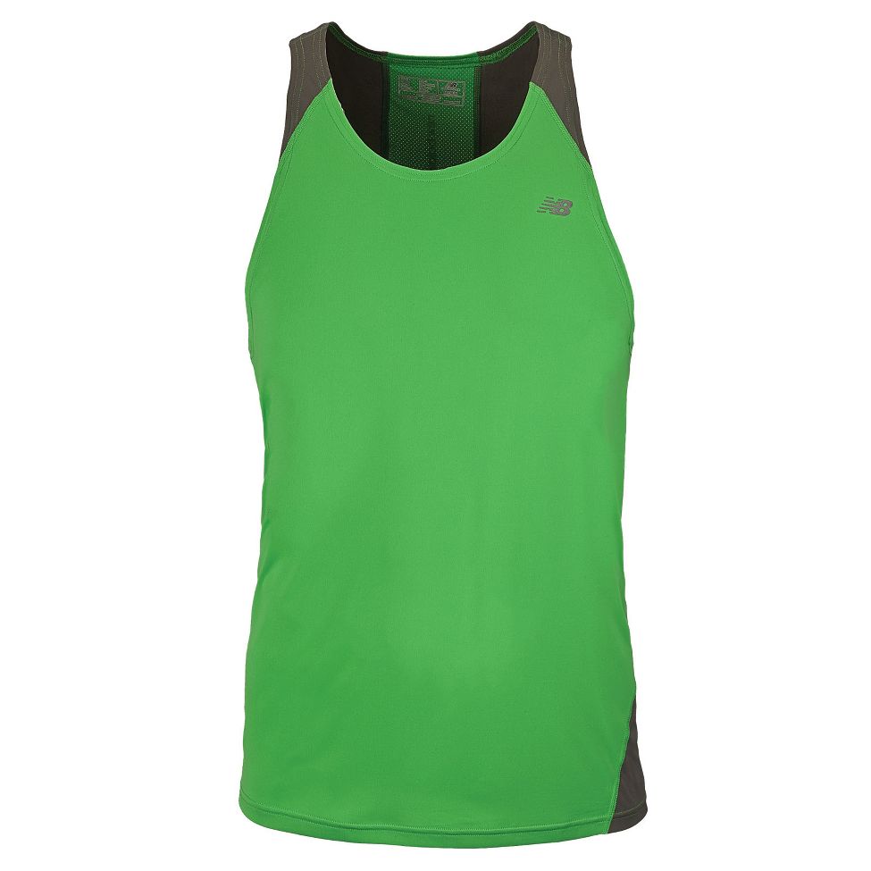 Mens New Balance Icefil Singlet Technical Tops