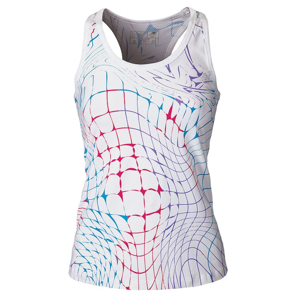 Womens New Balance NP Racerback Tanks Technical Tops