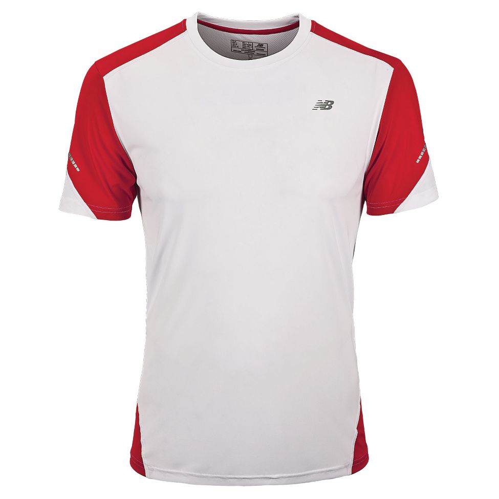 Mens New Balance Icefil Short Sleeve  Technical Tops