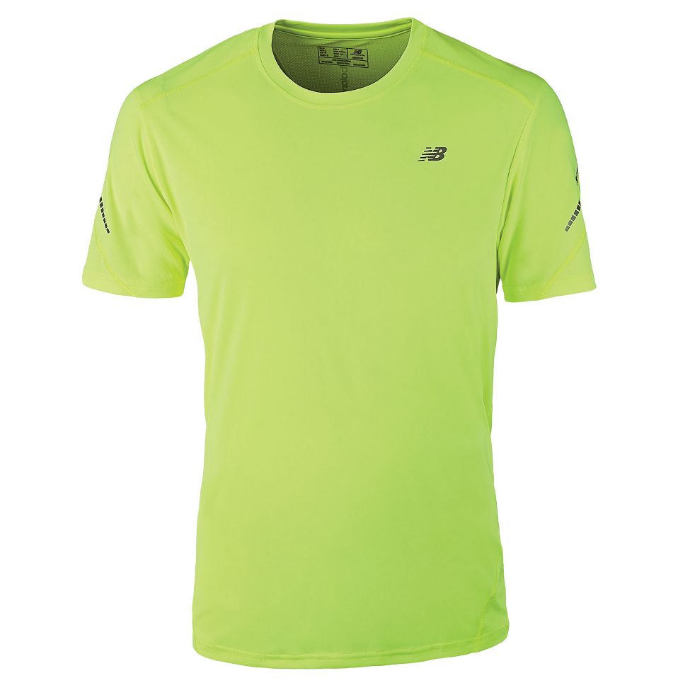 Mens New Balance Icefil Short Sleeve  Technical Tops
