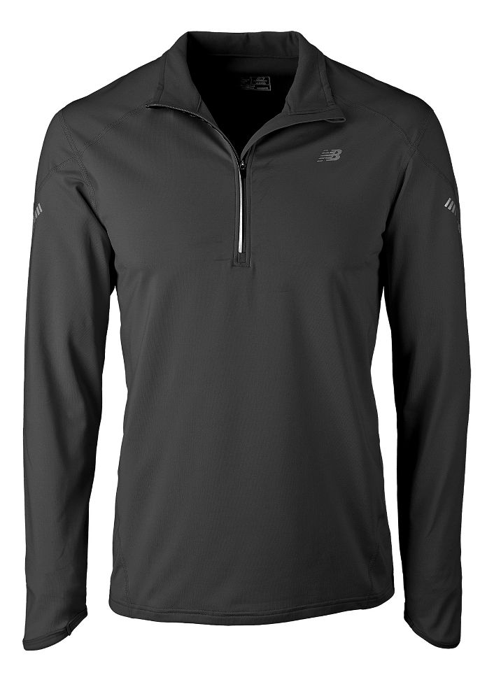 Mens New Balance Megaheat Competitor Long Sleeve 1/2 Zip Technical Tops