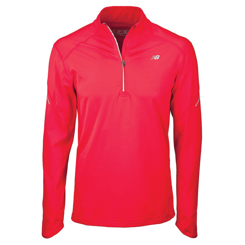 Mens New Balance Megaheat Competitor Long Sleeve 1/2 Zip Technical Tops