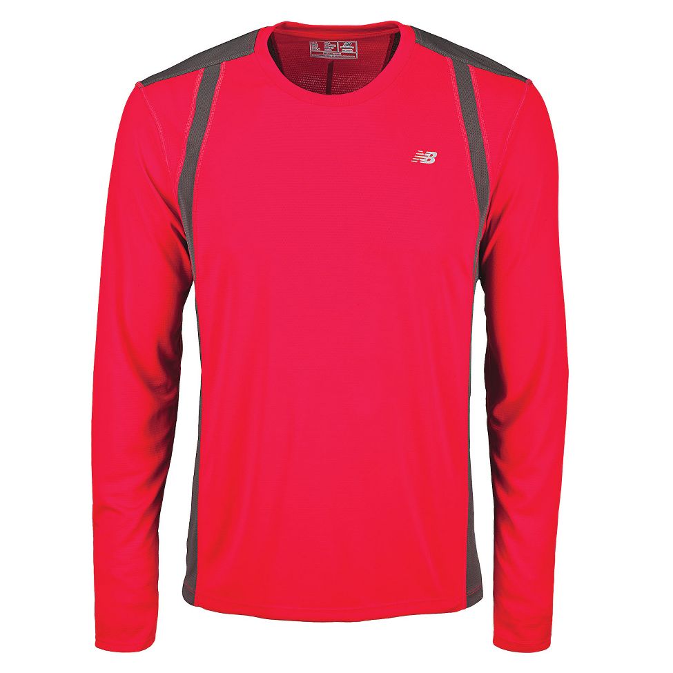Mens New Balance NP Long Sleeve No Zip Technical Tops