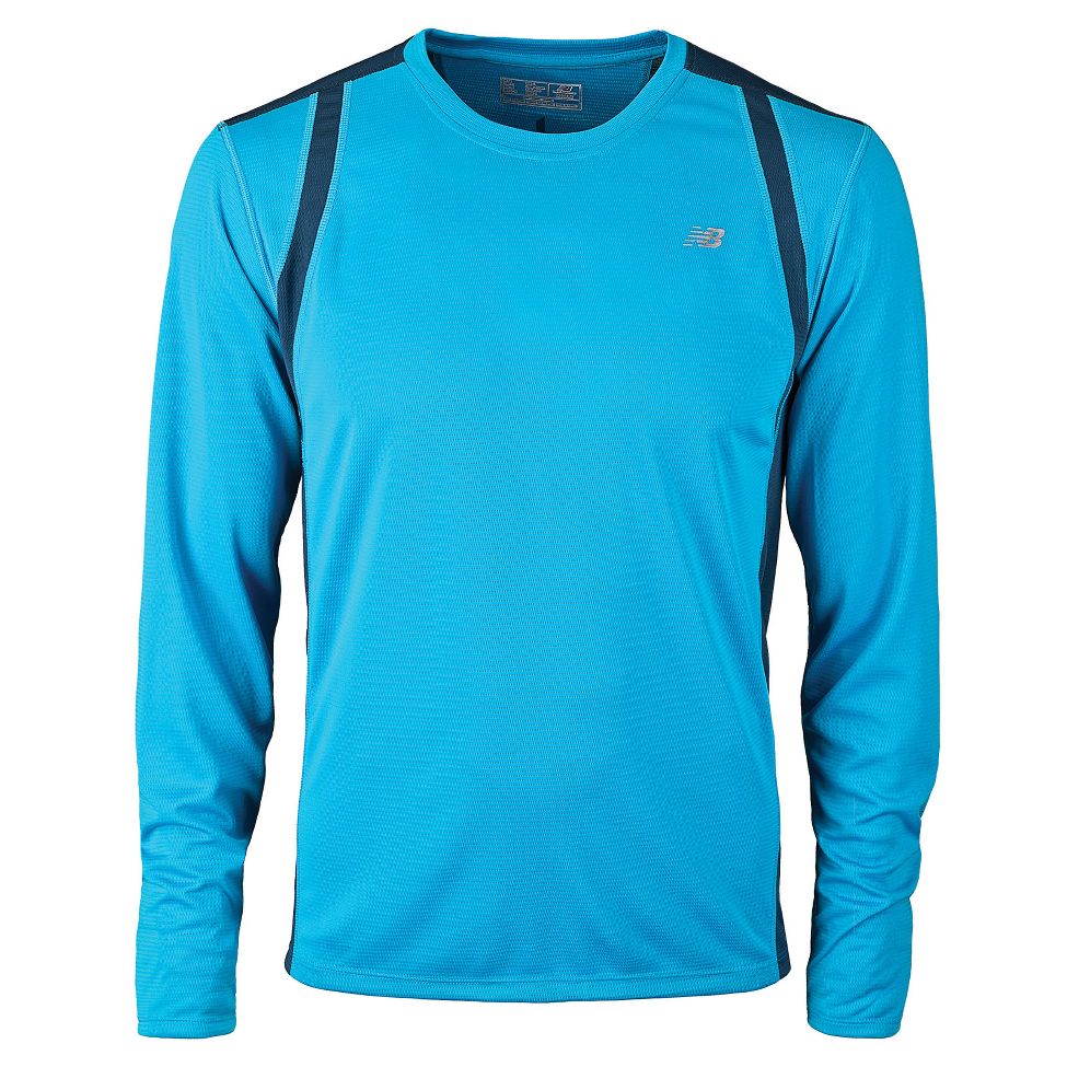 Mens New Balance NP Long Sleeve No Zip Technical Tops