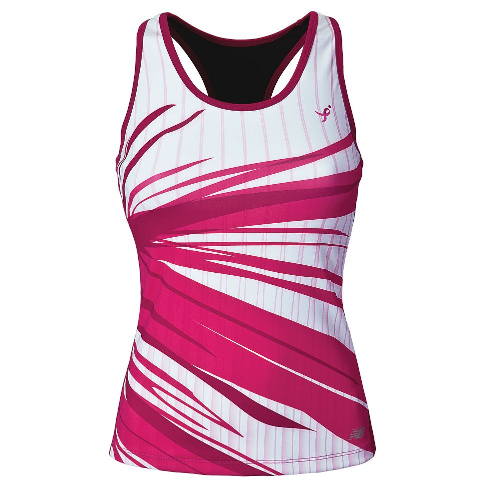 Womens New Balance Komen Top Tanks Technical Tops