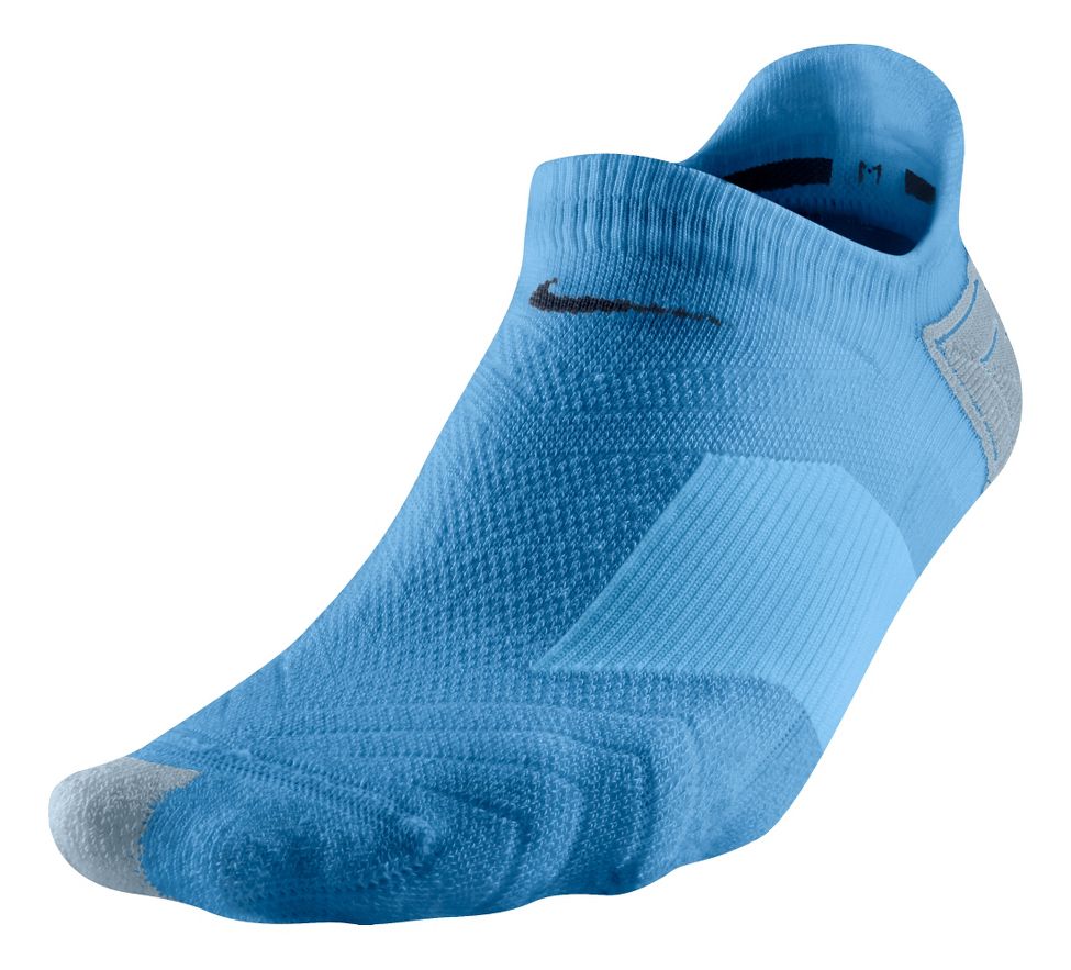 Womens Nike Elite Running Cushion No Show Socks
