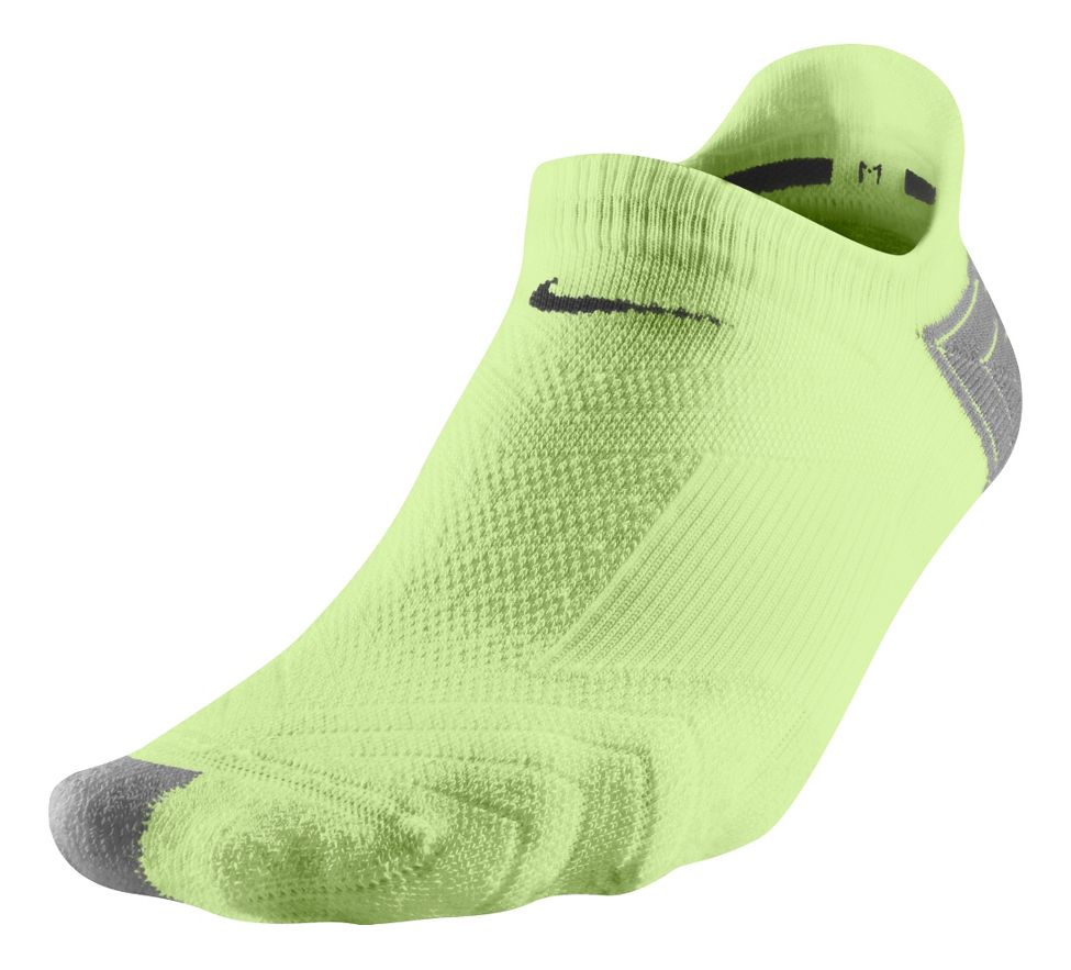 Womens Nike Elite Running Cushion No Show Socks