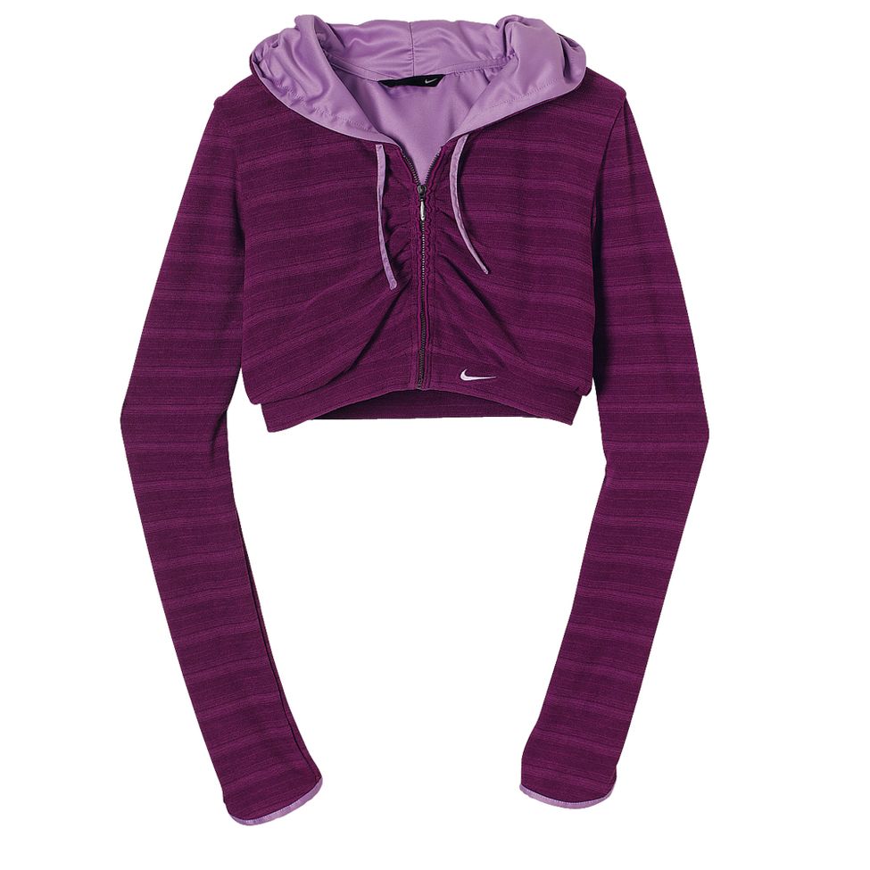 Womens Nike Cropped Hoody Sweater Warm-Up Hooded Jacket