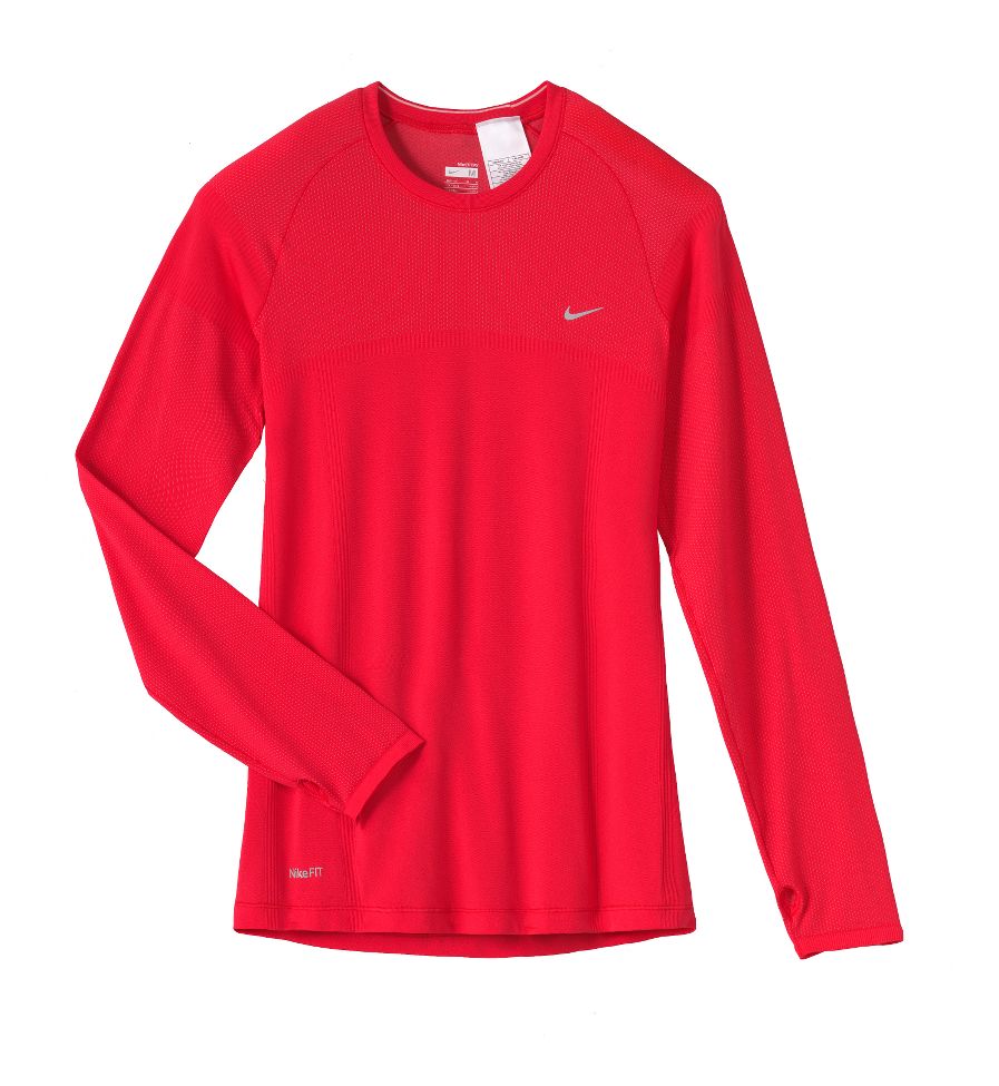 Womens Nike Seamless Top Long Sleeve No Zip Technical Tops