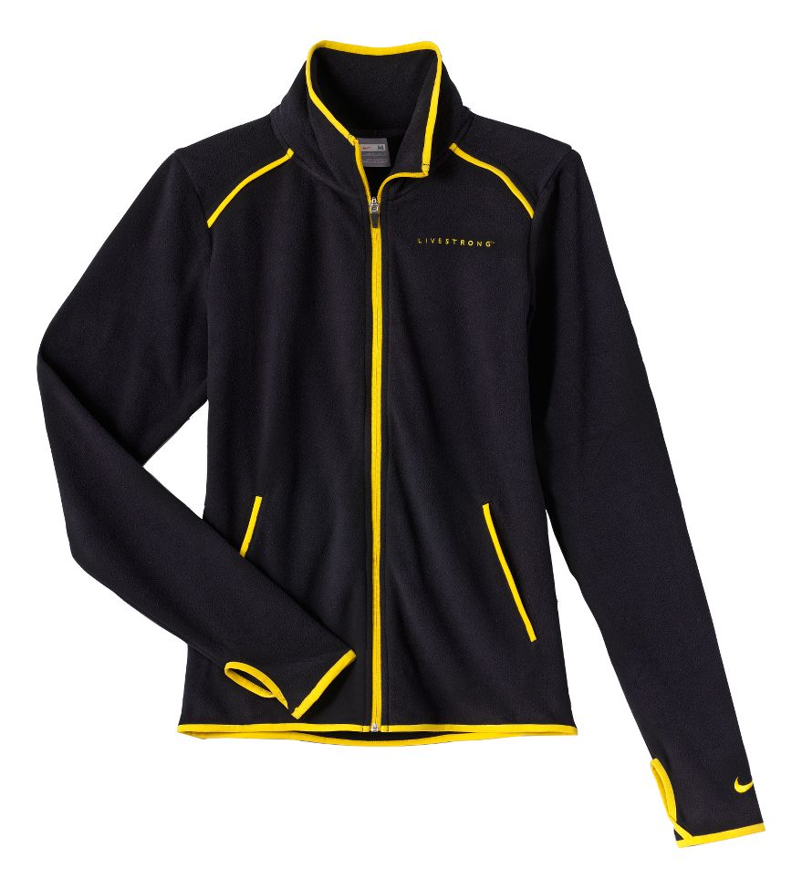 Womens Nike LiveSTRONG Comfy Cozy Jacket Warm-Up Unhooded Jackets