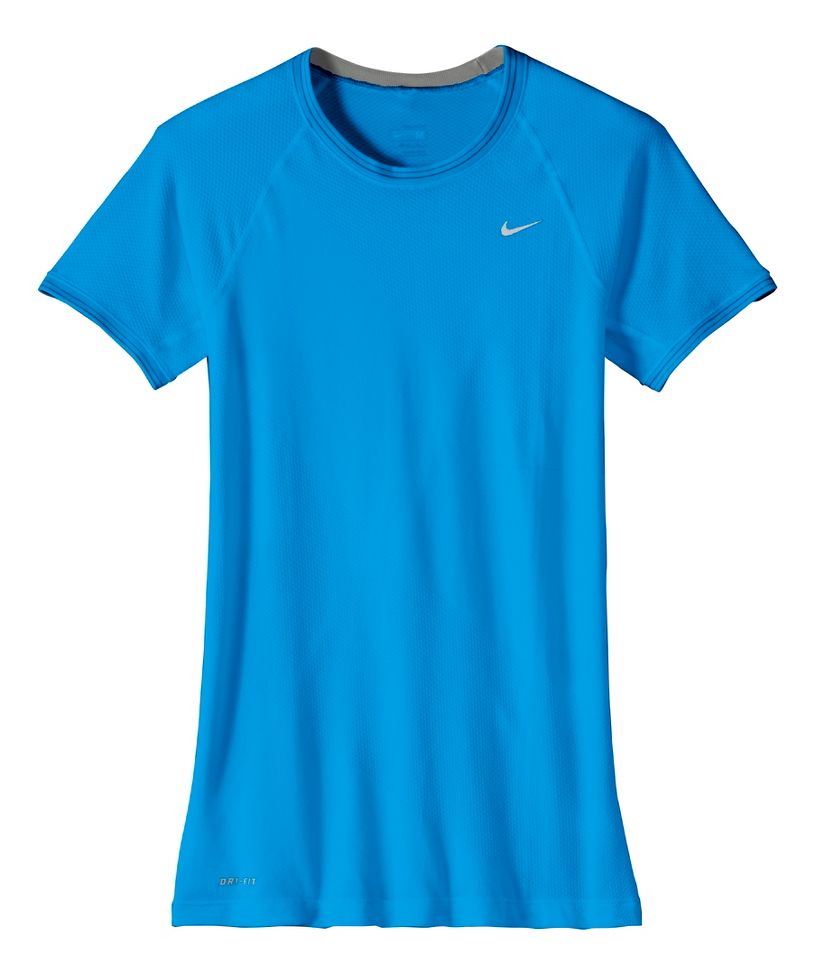 Womens Nike Short Sleeve Seamless Technical Tops