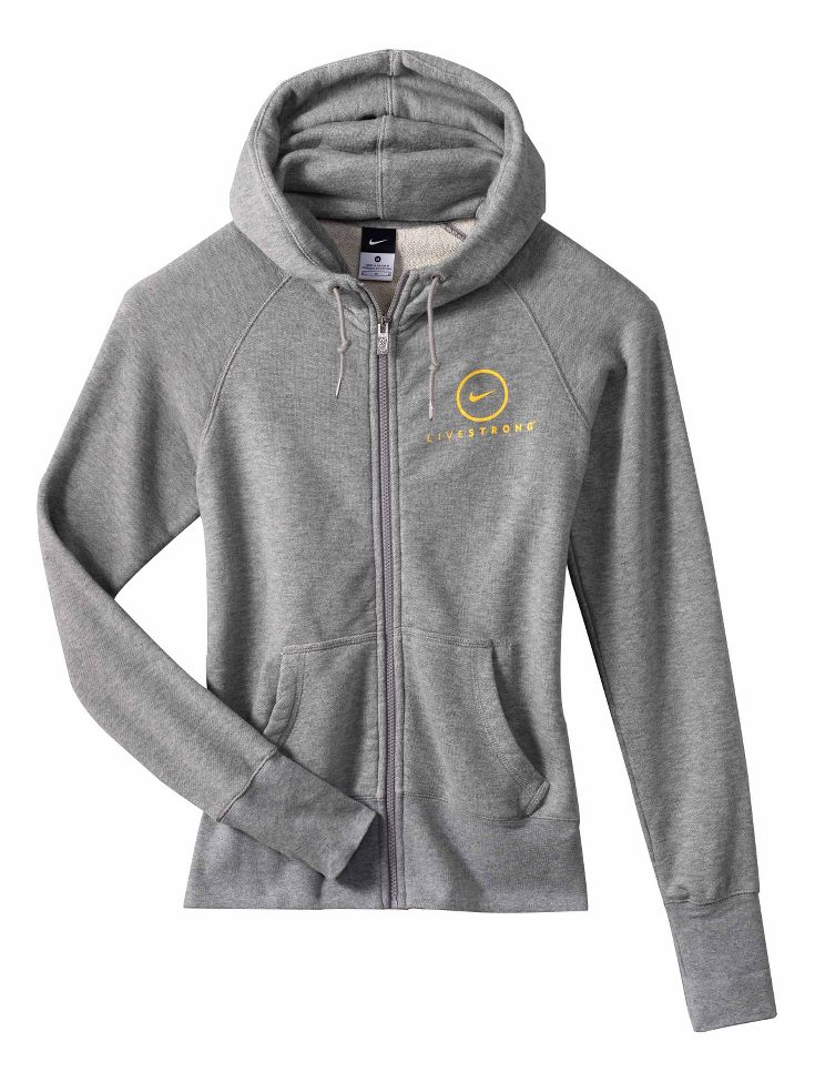 Womens Nike LIVESTRONG AW77 Hoody Warm-Up Hooded Jackets