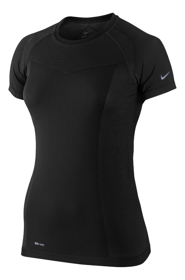 Womens Nike Short Sleeve Seamless Top Technical Tops