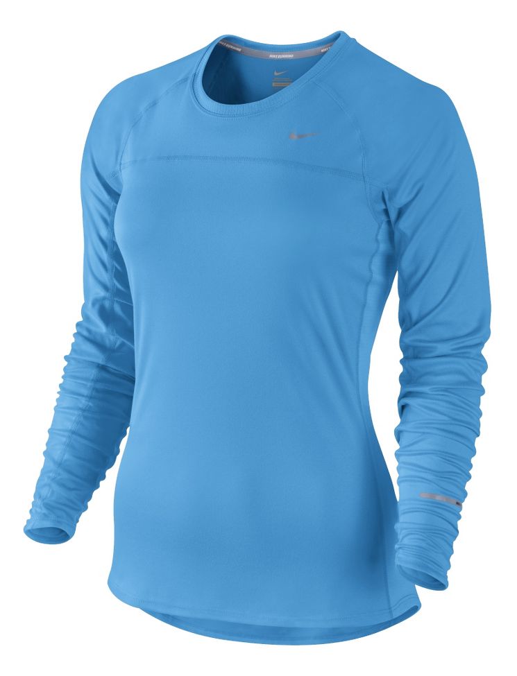 Womens Nike Miler Long Sleeve No Zip Technical Tops