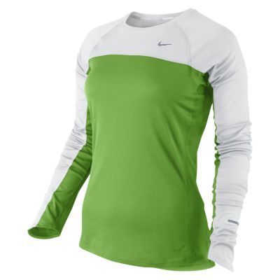 Womens Nike Miler Long Sleeve No Zip Technical Tops