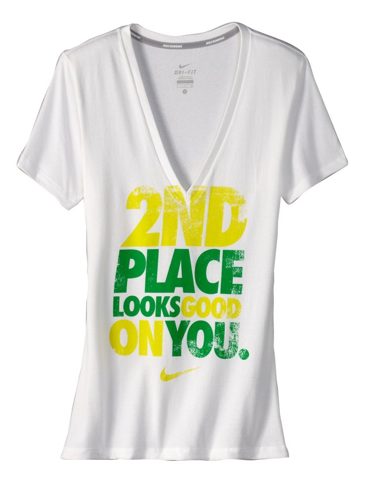 Womens Nike 2nd Place Looks Good On You Tee Short Sleeve Technical Tops