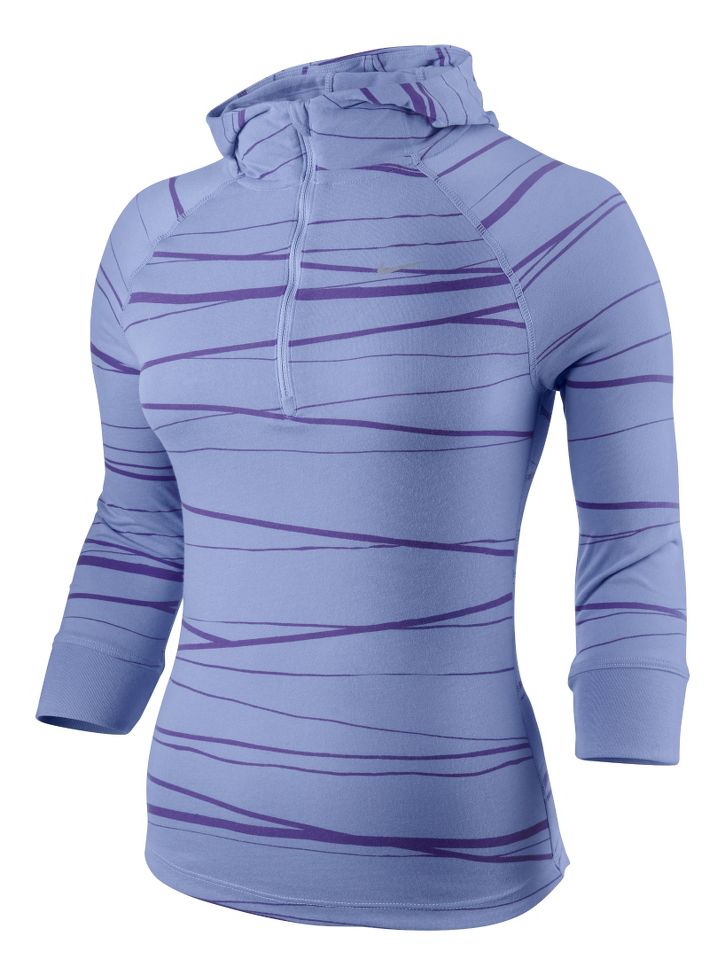 Womens Nike Soft Hand Hoody Tee Long Sleeve 1/2 Zip Technical Tops