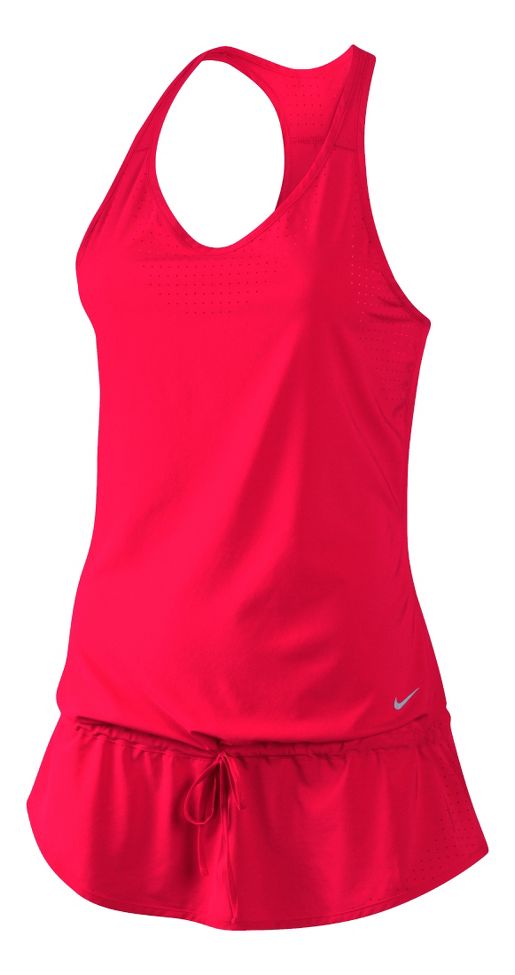 Womens Nike Running Dress Tanks Technical Tops