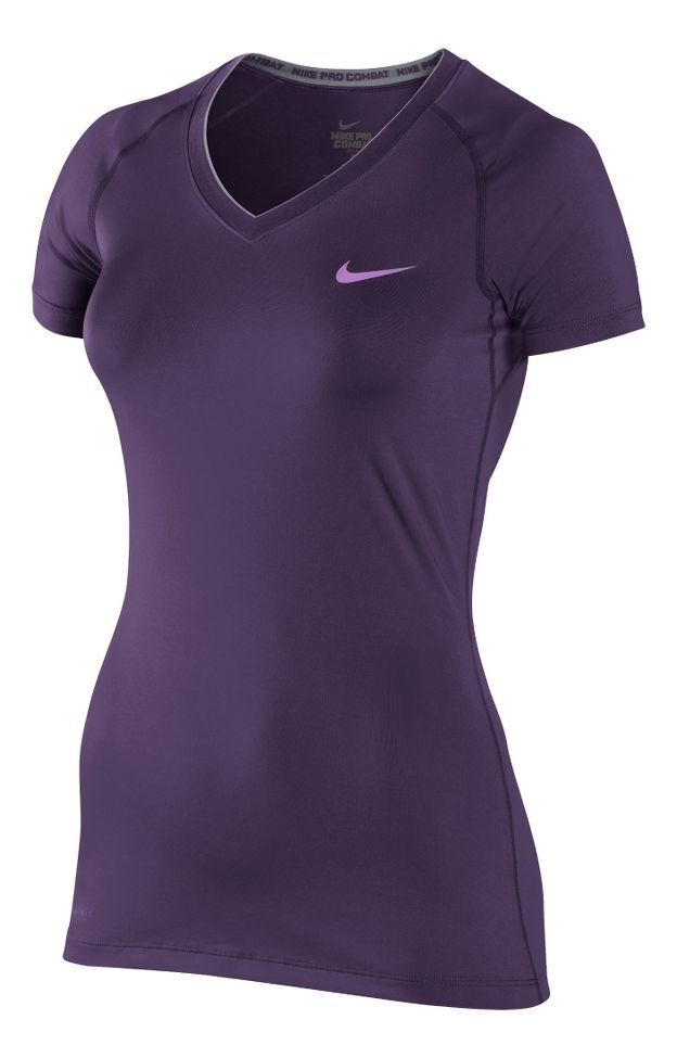 Womens Nike Pro V Neck II Short Sleeve Technical Tops