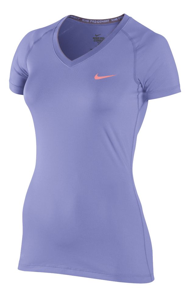 Womens Nike Pro V Neck II Short Sleeve Technical Tops