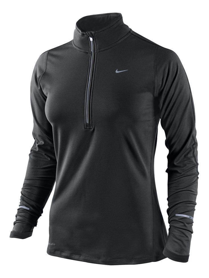 Womens Nike Element Long Sleeve 1/2 Zip Technical Tops