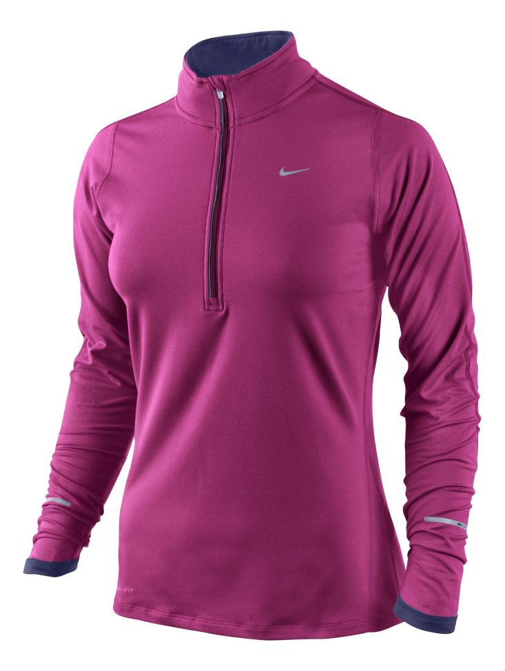 Womens Nike Element Long Sleeve 1/2 Zip Technical Tops