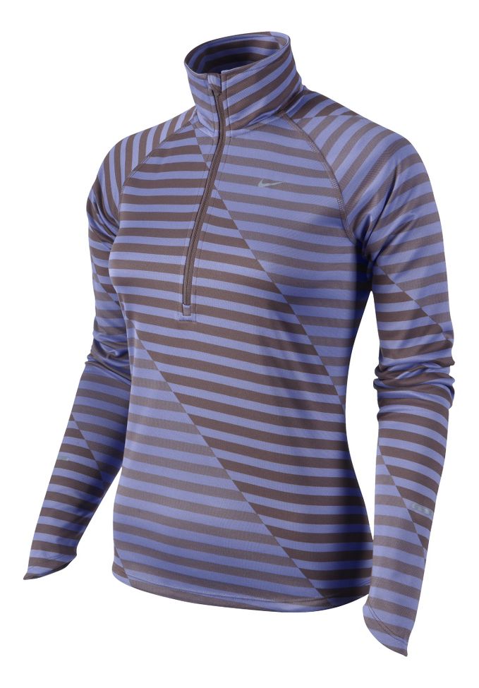 Womens Nike Element Jacquard Half Zip Long Sleeve Technical Tops