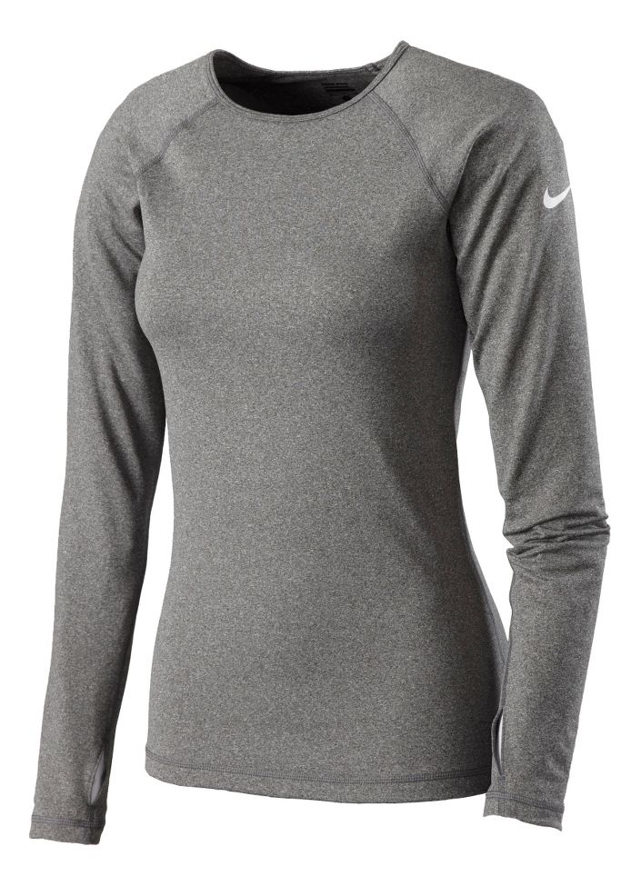 Womens Nike Pro Hyperwarm Crew II Long Sleeve No Zip Technical Tops