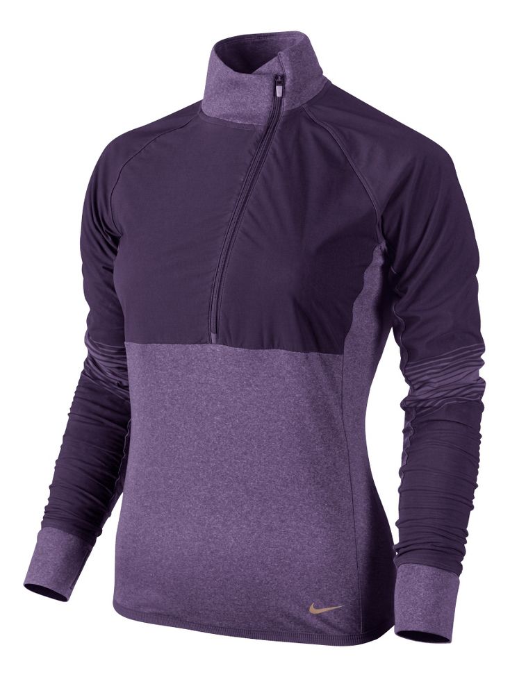 Womens Nike Sphere Dry Long Sleeve 1/2 Zip Technical Tops