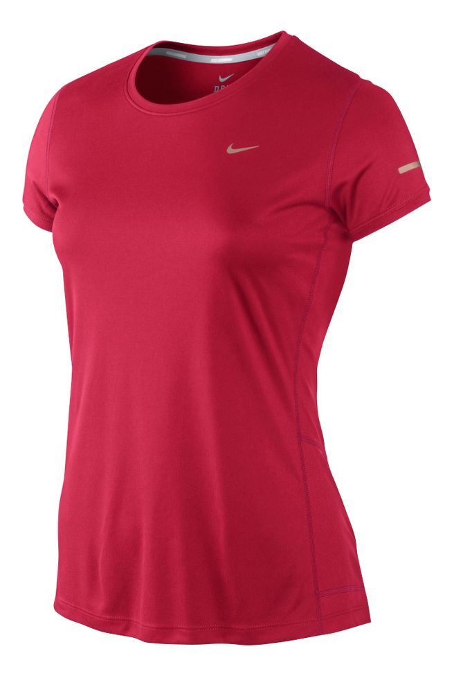 Womens Nike Miler Crew Top Short Sleeve Technical Tops