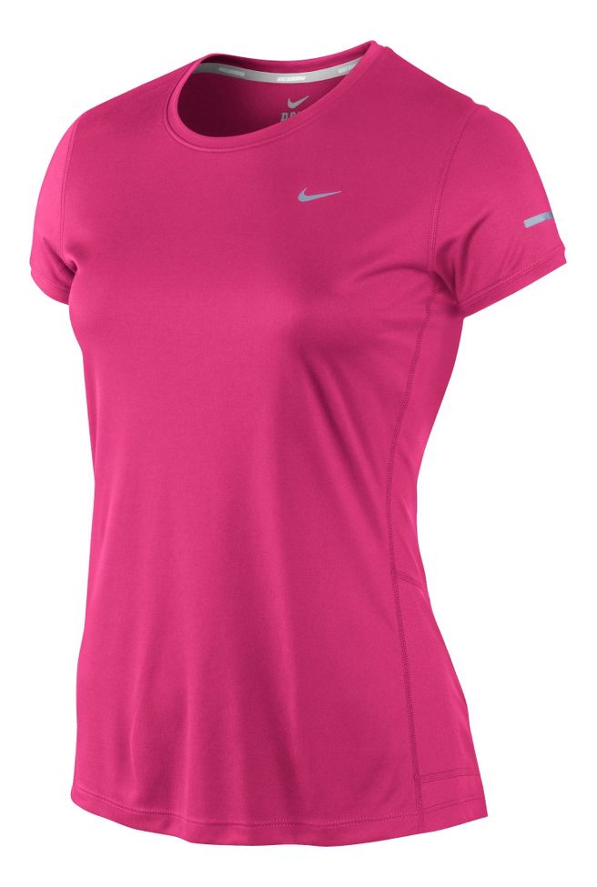 Womens Nike Miler Crew Top Short Sleeve Technical Tops