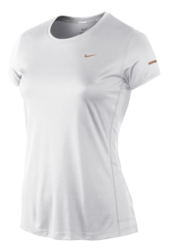 Womens Nike Miler Crew Top Short Sleeve Technical Tops