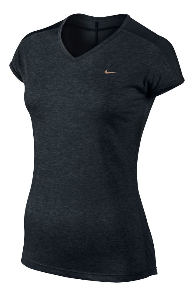 Womens Nike Dri-FIT Touch Tailwind Short Sleeve Technical Tops