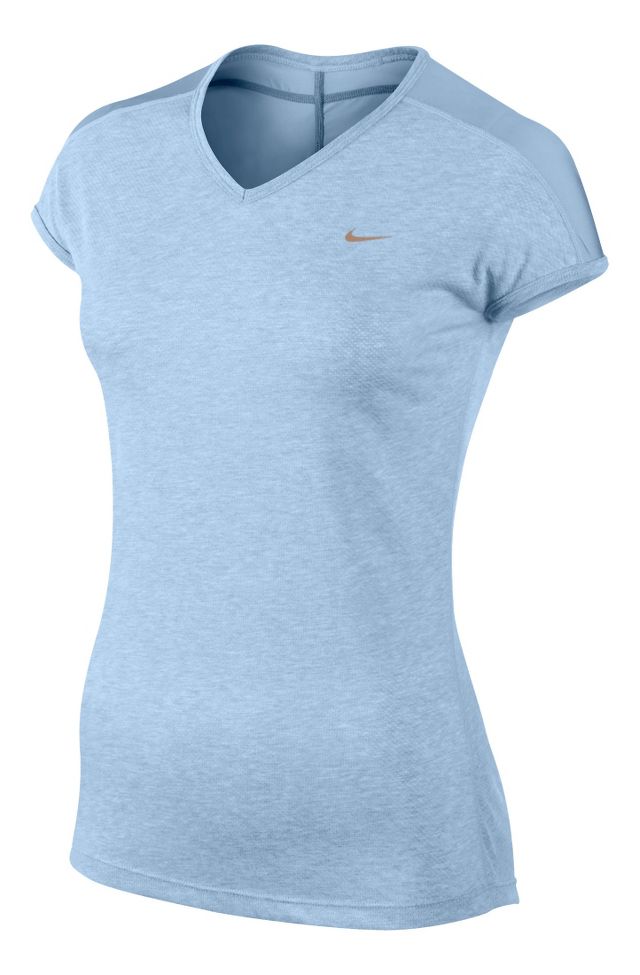 Womens Nike Dri-FIT Touch Tailwind Short Sleeve Technical Tops