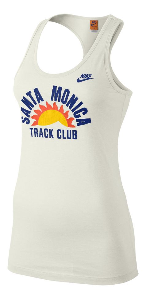 Womens Nike RU Santa Monica Tank Technical Tops