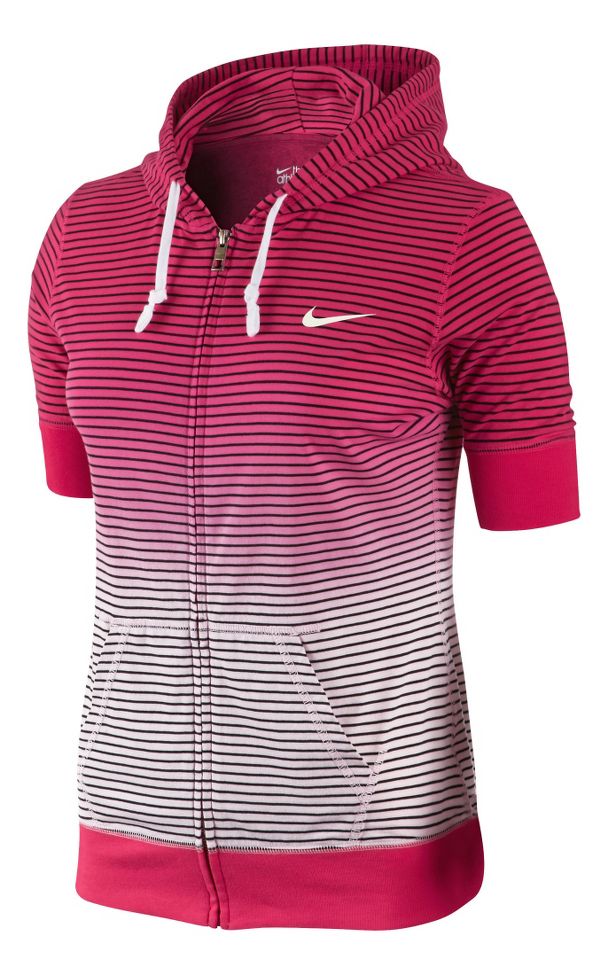 Womens Nike Dipped Stripe Hoody Warm-Up Hooded Jackets