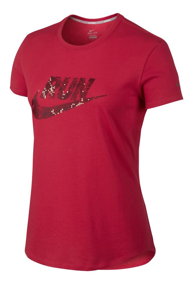 Womens Nike Run Swoosh Tee Short Sleeve Technical Tops